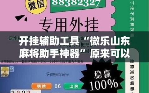 开挂辅助工具“微乐山东麻将助手神器”原来可以开挂