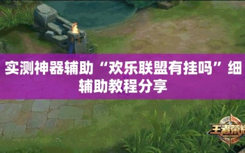 实测神器辅助“欢乐联盟有挂吗”细辅助教程分享