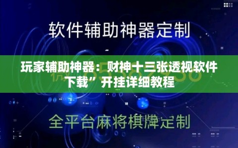 玩家辅助神器：财神十三张透视软件下载”开挂详细教程