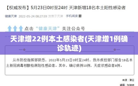 天津增22例本土感染者(天津增1例确诊轨迹)