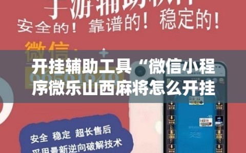 开挂辅助工具“微信小程序微乐山西麻将怎么开挂”(免费)开挂辅助教学(最新辅助开挂教程)