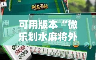可用版本“微乐划水麻将外卦神器下载安装”其实确实有挂