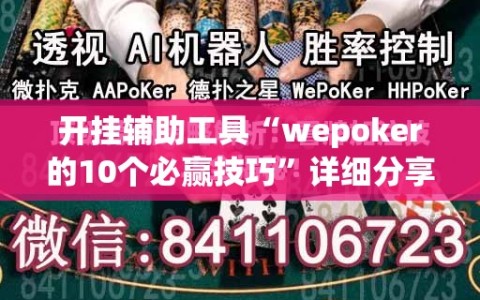 开挂辅助工具“wepoker的10个必赢技巧”详细分享装挂步骤