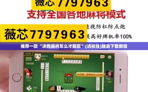 推荐一款“决胜麻将怎么才能赢”(透视挂)辅助下载教程