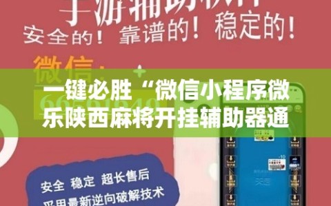 一键必胜“微信小程序微乐陕西麻将开挂辅助器通用版”科技辅助神器手机版