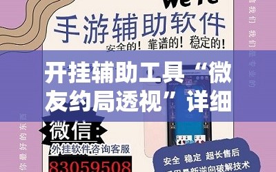 开挂辅助工具“微友约局透视”详细开挂教程