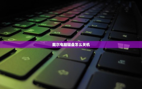 戴尔电脑键盘怎么关机