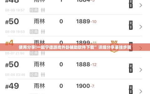 使用分享!一起宁德游戏外卦辅助软件下载”详细分享装挂步骤