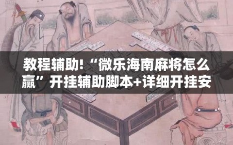 教程辅助!“微乐海南麻将怎么赢”开挂辅助脚本+详细开挂安装教程