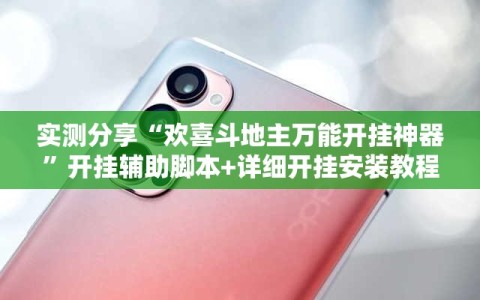 实测分享“欢喜斗地主万能开挂神器”开挂辅助脚本+详细开挂安装教程