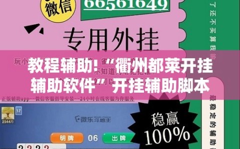 教程辅助!“衢州都莱开挂辅助软件”开挂辅助脚本+详细开挂安装教程