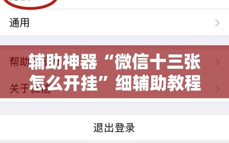 辅助神器“微信十三张怎么开挂”细辅助教程分享