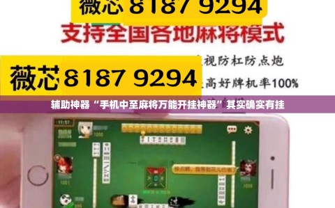 辅助神器“手机中至麻将万能开挂神器”其实确实有挂