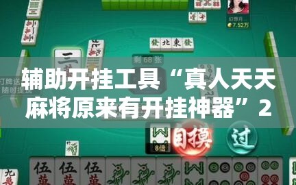 辅助开挂工具“真人天天麻将原来有开挂神器”2026开挂教程步骤