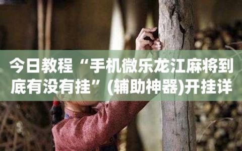 今日教程“手机微乐龙江麻将到底有没有挂”(辅助神器)开挂详细教程