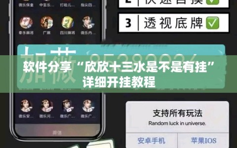 软件分享“欣欣十三水是不是有挂”详细开挂教程