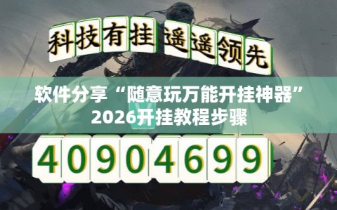 软件分享“随意玩万能开挂神器”2026开挂教程步骤