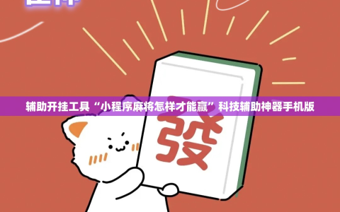 辅助开挂工具“小程序麻将怎样才能赢”科技辅助神器手机版
