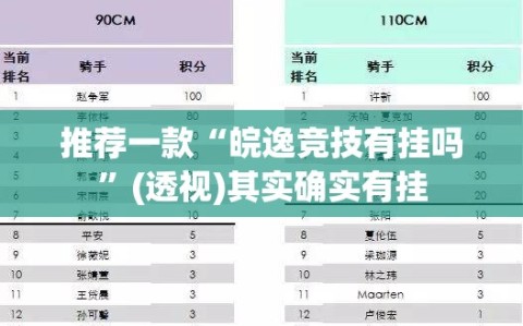 推荐一款“皖逸竞技有挂吗”(透视)其实确实有挂