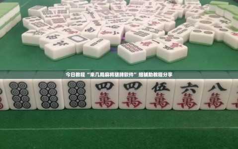 今日教程“来几局麻将胡牌软件”细辅助教程分享