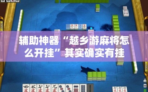 辅助神器“越乡游麻将怎么开挂”其实确实有挂