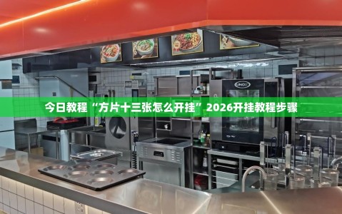 今日教程“方片十三张怎么开挂”2026开挂教程步骤
