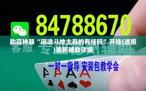 助赢神器“闲逸斗地主真的有挂吗”开挂(透视)最新辅助详细