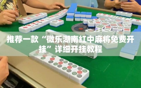 推荐一款“微乐湖南红中麻将免费开挂”详细开挂教程