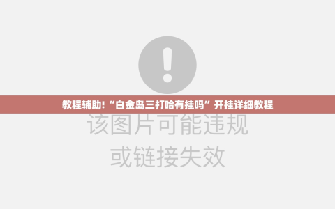 教程辅助!“白金岛三打哈有挂吗”开挂详细教程