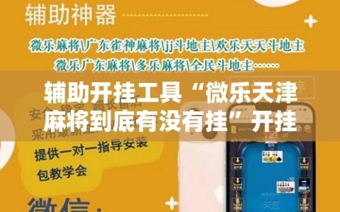 辅助开挂工具“微乐天津麻将到底有没有挂”开挂辅助脚本+详细开挂安装教程