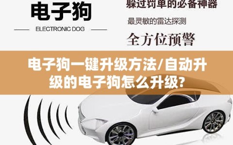 电子狗一键升级方法/自动升级的电子狗怎么升级?