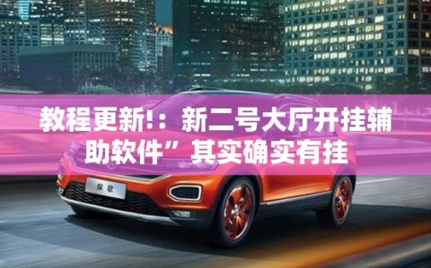 教程更新!：新二号大厅开挂辅助软件”其实确实有挂