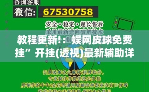 教程更新!：娱网皮球免费挂”开挂(透视)最新辅助详细