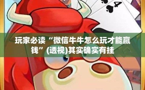 玩家必读“微信牛牛怎么玩才能赢钱”(透视)其实确实有挂