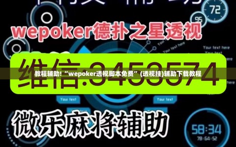 教程辅助!“wepoker透视脚本免费”(透视挂)辅助下载教程