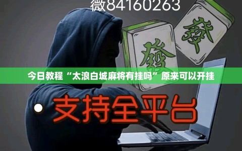 今日教程“太浪白城麻将有挂吗”原来可以开挂