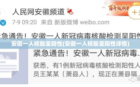 安徽一人核酸呈阳性(安徽一人核酸呈阳性详情)