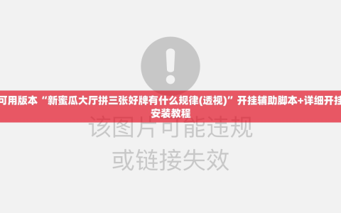 可用版本“新蜜瓜大厅拼三张好牌有什么规律(透视)”开挂辅助脚本+详细开挂安装教程