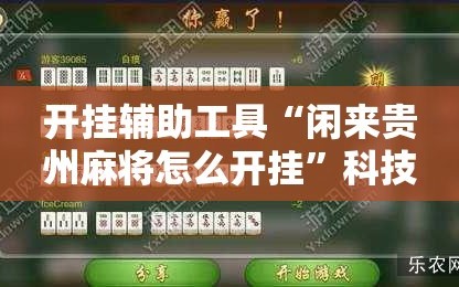 开挂辅助工具“闲来贵州麻将怎么开挂”科技辅助神器手机版