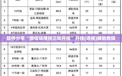 软件分享“微信链接拼三张开挂”开挂(透视)辅助教程