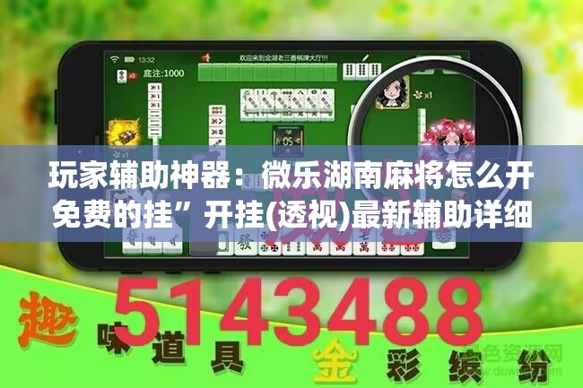 玩家辅助神器：微乐湖南麻将怎么开免费的挂”开挂(透视)最新辅助详细