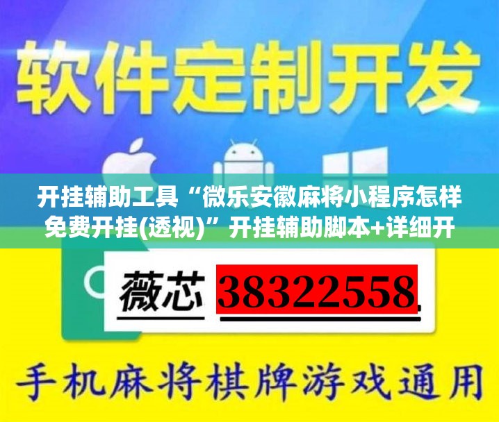 开挂辅助工具“微乐安徽麻将小程序怎样免费开挂(透视)”开挂辅助脚本+详细开挂安装教程