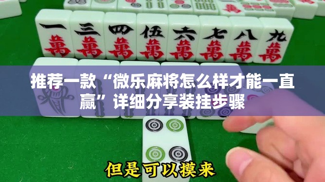 推荐一款“微乐麻将怎么样才能一直赢	”详细分享装挂步骤
