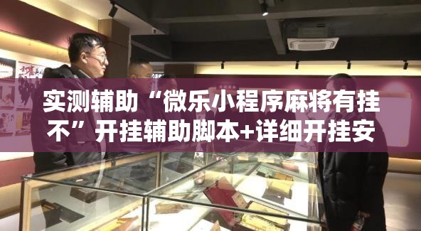 实测辅助“微乐小程序麻将有挂不”开挂辅助脚本+详细开挂安装教程