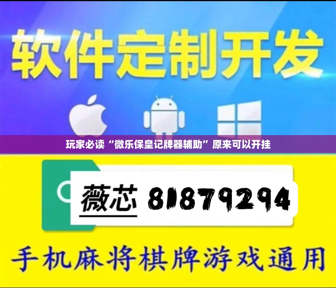 玩家必读“微乐保皇记牌器辅助”原来可以开挂