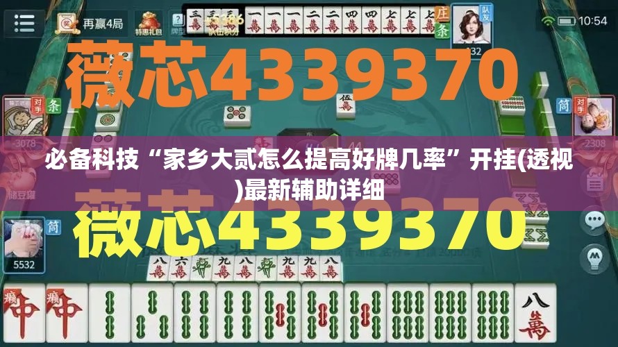 必备科技“家乡大贰怎么提高好牌几率”开挂(透视)最新辅助详细