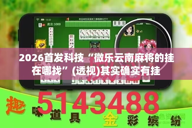 2026首发科技“微乐云南麻将的挂在哪找”(透视)其实确实有挂