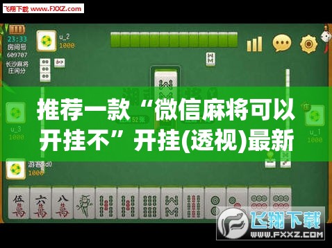 推荐一款“微信麻将可以开挂不	”开挂(透视)最新辅助详细