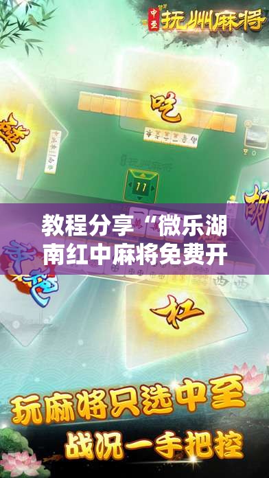 教程分享“微乐湖南红中麻将免费开挂	”2026开挂教程步骤