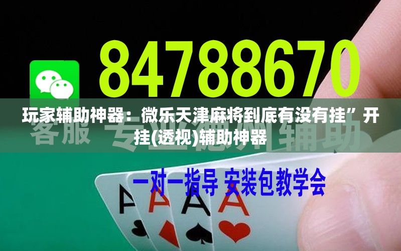 玩家辅助神器：微乐天津麻将到底有没有挂”开挂(透视)辅助神器